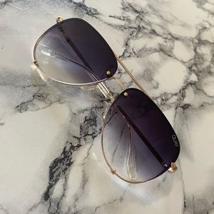 Quay High Key Rimless Sunglasses